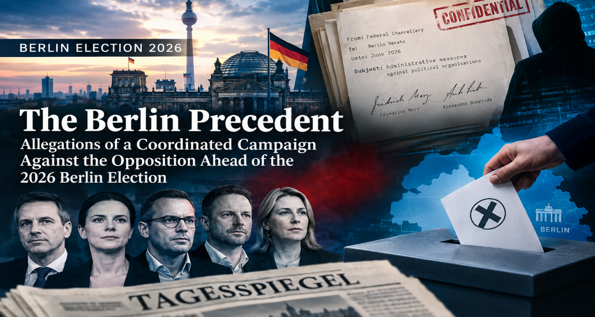 The Berlin Precedent: Allegations of a Coordinated Campaign Against the Opposition Ahead of the 2026 Berlin Election