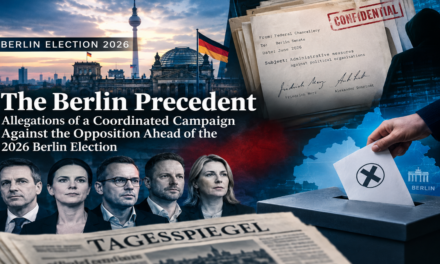 The Berlin Precedent: Allegations of a Coordinated Campaign Against the Opposition Ahead of the 2026 Berlin Election