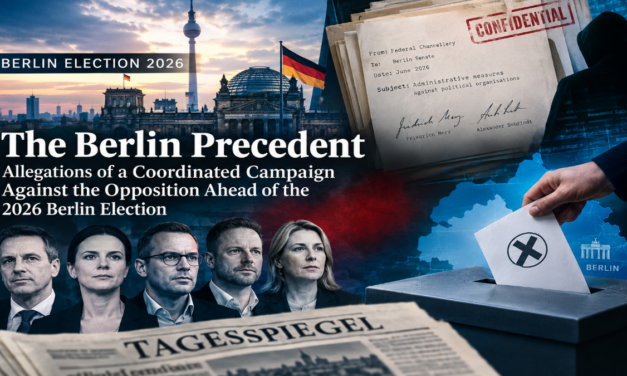The Berlin Precedent: Allegations of a Coordinated Campaign Against the Opposition Ahead of the 2026 Berlin Election